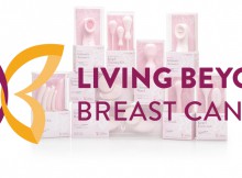 Living Beyond Breast Cancer Logo with CalExoticts Inspire Line in Background