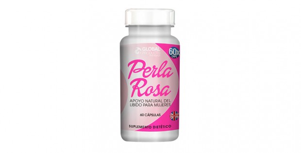A bottle of Perla Rosa Pills