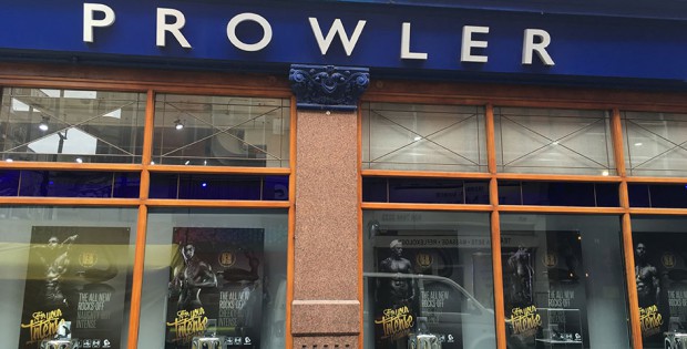 Window of Prowler Shop in London