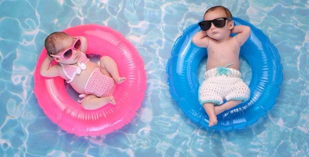 Babies in Pool