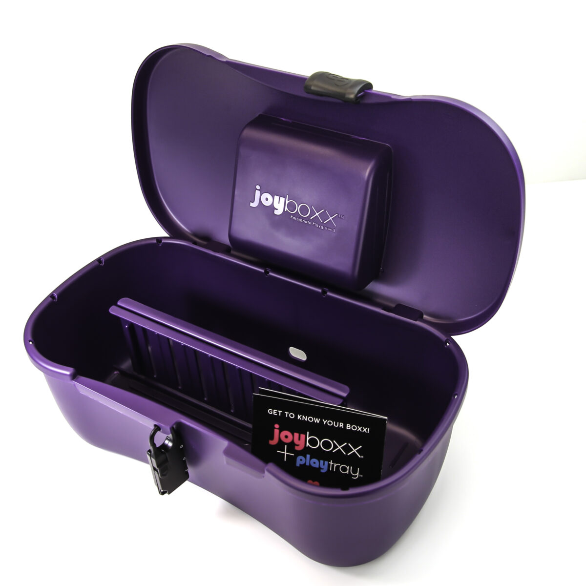 Passionate Playground Hygienic Locking Storage Box System Joyboxx Purple 1 